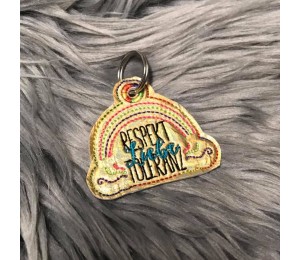 Alles wird gut FREEBIE 11 - Anhänger & Datei ITH - Respekt Liebe Toleranz